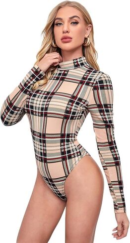 بدلة نسائية SweatyRocks بأكمام طويلة ورسومات جرافيك ورقبة عالية قابلة للتمدد، بدلة يوتار in Kuwait