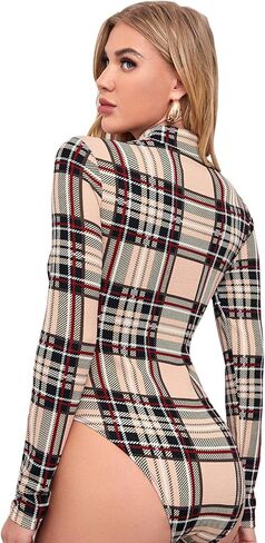 بدلة نسائية SweatyRocks بأكمام طويلة ورسومات جرافيك ورقبة عالية قابلة للتمدد، بدلة يوتار in Kuwait