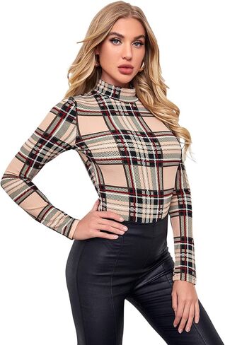 بدلة نسائية SweatyRocks بأكمام طويلة ورسومات جرافيك ورقبة عالية قابلة للتمدد، بدلة يوتار in Kuwait