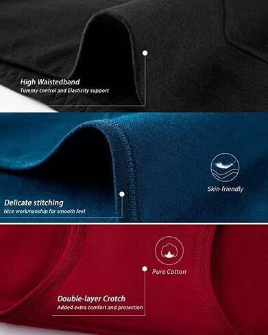 Eiggam High Waisted Underwear for Women, C-section Postpartum Tummy Control Panties Soft Stretch Underwear Women Pack in Saudi Arabia