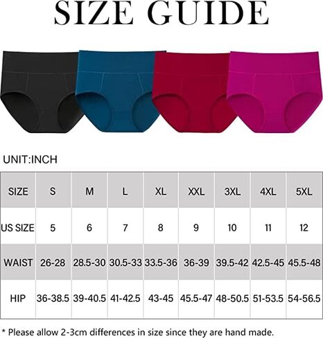 Eiggam High Waisted Underwear for Women, C-section Postpartum Tummy Control Panties Soft Stretch Underwear Women Pack in Saudi Arabia