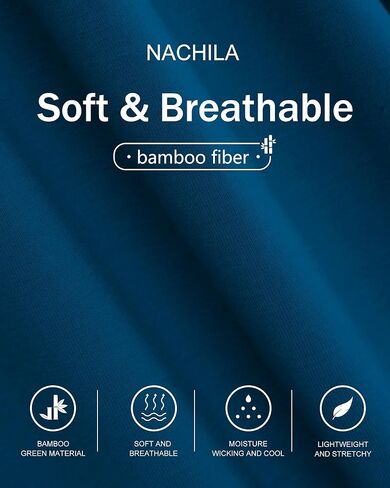 NACHILA Women's Nightgown Bamboo Sleepshirts Long Sleeve Sleepwear Full Length Henley Sleep Dress S-4XL in Kuwait