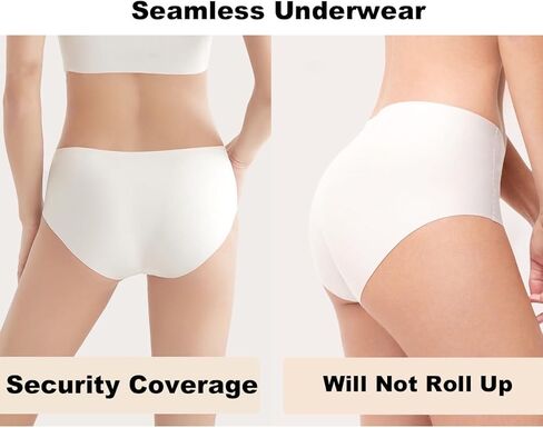 ملابس داخلية نسائية من PREXY، عبوة من قطع مجانية لا معنى لها، سراويل داخلية بدون عرض، سراويل داخلية من الألياف اللدنة بدون خياطة سريعة الجفاف، ملابس داخلية للتمرين in Kuwait