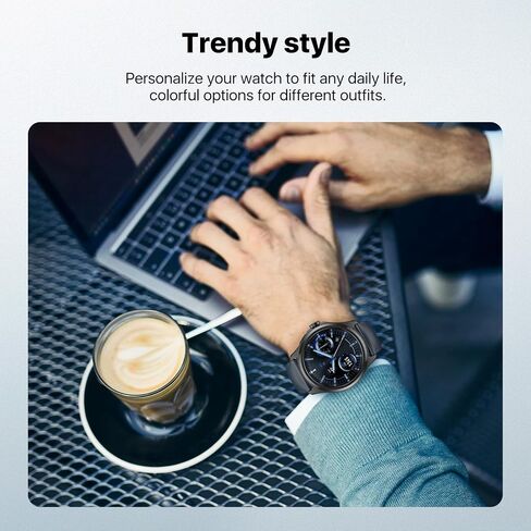 سوار ساعة ذكية بديل من Ticwatch Pro 5 بعرض 24 ملم من الجلد، حزام ساعة أصلي سريع الإصدار فقط لساعة Pro 5، توكسيدو أسود in Kuwait
