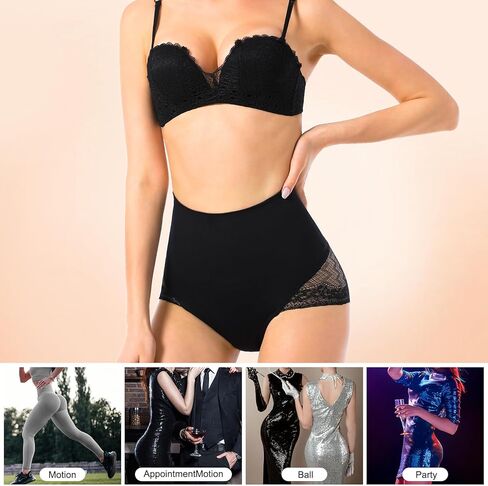Yasons High Waist Thong Tummy Control Panties Shapewear Underwear For Women, Abs Shaping Pants Tightening Belly Panty Shaper Girdle Tuck Women in Saudi Arabia