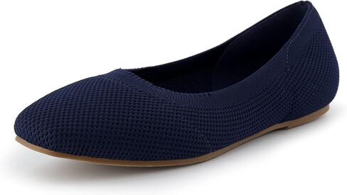 CUSHIONAIRE Women's Selfie Knit Flat with +Memory Foam and Wide Widths Available in Kuwait