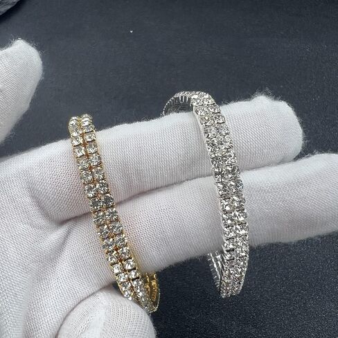 shuning Sexy Anklets for Women Crystal Rhinestone Stretch Tennis Ankle Elastic Bracelet in Kuwait