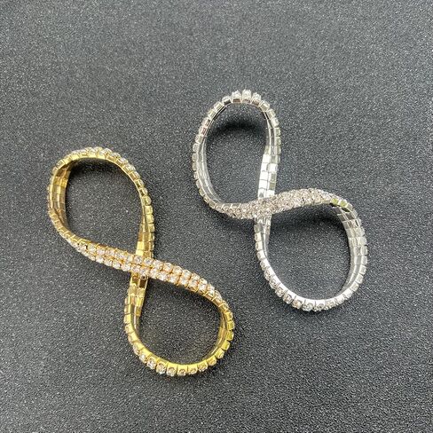 shuning Sexy Anklets for Women Crystal Rhinestone Stretch Tennis Ankle Elastic Bracelet in Kuwait