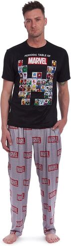 طقم نوم من قميص بيجامة للبالغين من Marvel Comics وسروال نوم للطاولة الدورية من Marvel Comics in Kuwait