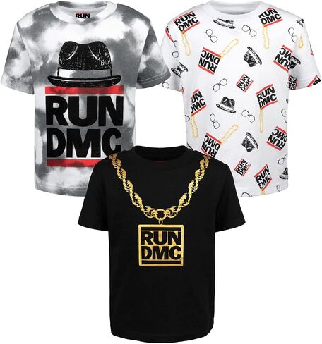 RUN--DMC عبوة من 3 تي شيرتات برسومات للأطفال الصغار إلى الأطفال الكبار in Saudi Arabia