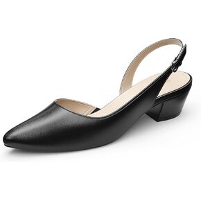 MSKFZEK Women's Low Heel Slingback Pumps in Kuwait