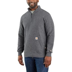 Carhartt Men's Flame-Resistant Force Loose Fit Midweight Mock Neck Sweatshirt in Saudi Arabia