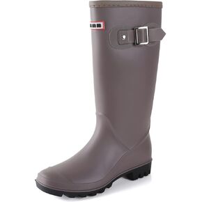 RIUETAR Rain Boots for Women, Waterproof Anti-Slip Knee High Rainboots, Fashion Chelsea Tall Womens Rain Boots with Comfy Insoles, Lightweight Mid Heel Lug Sole Rubber Booties for Outdoor in Kuwait