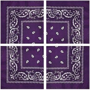 BIGTREE 3/6/12 Pack Multi-Purpose Multi-Color Bandanas Head Band Scarf Protection 100% Polyester 22x22