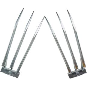 damdos Halloween Props for X Man Wolverine Claws ABS Plastics 1Pair Claws Wolf Paws Halloween Custume Cosplay 2Pcs Sets Sliver in Kuwait