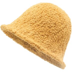 ZLYC Womens Warm Wool Cloche Hat Solid Winter Bucket Hats
