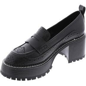 MIA Womens Deena Lug Sole Loafers Casual - White in Kuwait