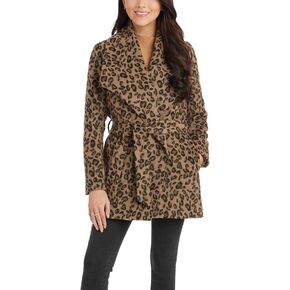 Mud Pie Women's Albany Leopard Coat