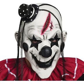 Full face Scary Clown Mask Halloween Costume Cosplay Decorative Party Props Latex Horror Head Masks in Saudi Arabia