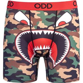 Odd Sox, Men's Novelty Boxer Briefs, Camouflage Camo Jungle Fun Graphic Prints