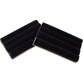Tytroy Pack of 2 Black Velvet Ring Display Trays Jewelry Organizer Showcase Display Trays in Kuwait