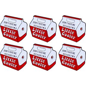 Funny Enamel Pin Cute Cartoon Button Brooch 6 Packs Collar Pins Badge Stuff for Clothes, Jacket, T-shirts, Skirt, Hats, Bag, Backpack