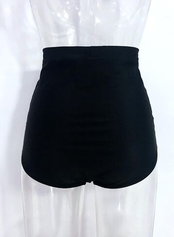 Balasami Women's Retro High Waisted Bikini Swimsuit Bottoms Ruched Vintage Swim Short Tankinis in Saudi Arabia