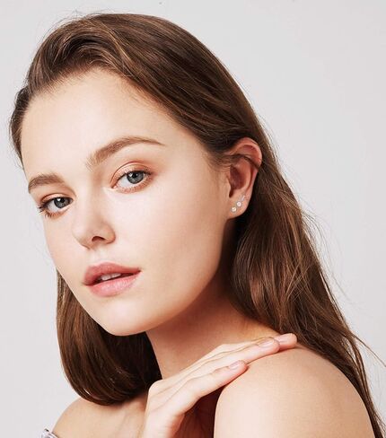 Magitaco 32 قطعة 16 جرام حلقات شفاه من الفولاذ المقاوم للصدأ لابريت ترصيع مونرو حلقات الغضروف أقراط الزنمة هيليكس روك ثقب المجوهرات للنساء والرجال 6 مم 8 مم 10 مم in Kuwait