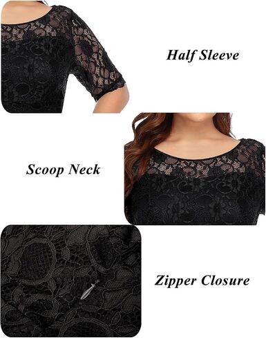 Plus Size Dresses Wedding Guest Semi Formal Lace Cocktail Graduation Party Summer Midi A Line Dress in Kuwait