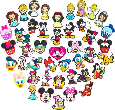 45 قطعة من سحر الأحذية الكرتونية، حزمة سحر الأحذية للفتيات المراهقات والأطفال والنساء، سحر حذاء لطيف للأطفال، دبابيس أحذية جميلة من PVC، إكسسوارات أحذية جميلة للحفلات، هدايا عيد الميلاد in Kuwait