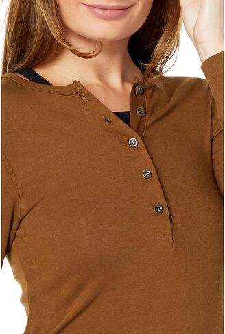 تي شيرت هينلي بأكمام طويلة وذيل صلب كونياك إم دي in Kuwait