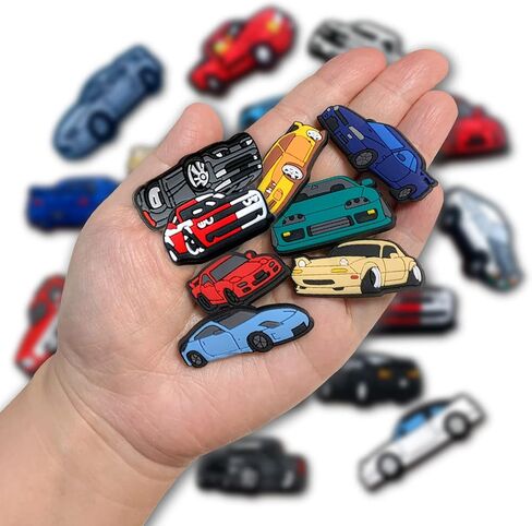 20 قطعة من تعليقات تزيين احذية سيارات السباق للقبقب، اكسسوارات اكسسوارات السيارات للبالغين من الرجال والنساء والاطفال والاولاد والبنات، معدن غير ثمين، بدون احجار كريمة, معدن, بدون الأحجار الكريمة in Kuwait