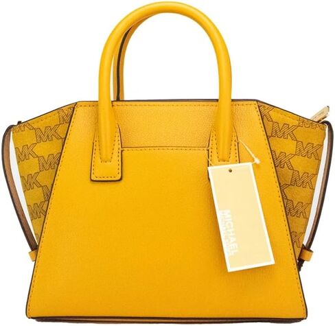 حقيبة كروس مايكل كورس أفريل صغيرة بسحاب علوي من الجلد باللون الأسود in Kuwait