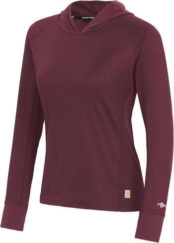 Carhartt Women's Force Midweight Micro-Grid Base Layer Hoodie in Saudi Arabia