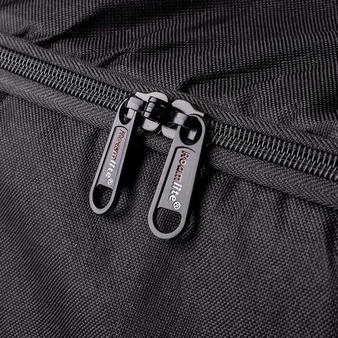 Roamlite United Airlines Personal Item of Hand Luggage Size Cabin Approved Travel Holdalls, Small Carry On Duffel Bags - 15 inch x10x8, Waterproof Polyester 20 Litre RL59K (Black) in Kuwait