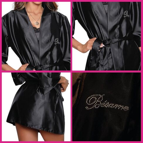 Besame Babydoll Women Sexy Lingerie Shiny Satin Lace Sleepwear Set in Kuwait