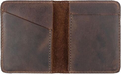 Hide & Drink, Bifold Wallet Handmade from Full Grain Leather - Bourbon Brown in Saudi Arabia