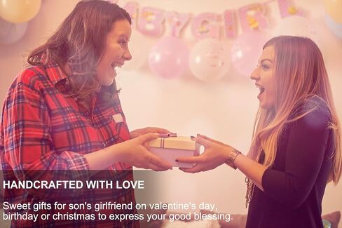 OFGOT7 Gifts for Son's Girlfriend from Mom, Sterling Silver CZ Necklace, Gifts to My Sons Girlfriend/Daughter in Law on Birthday, Valentine's Day, Christmas in Kuwait