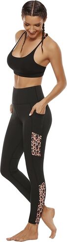 Persit Leggings for Women-Workout High Waisted Womens Leggings with Pockets Tummy Control Yoga Pants in Kuwait