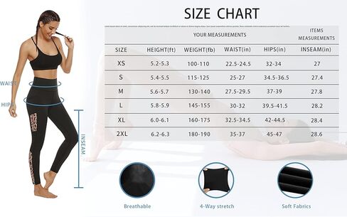 Persit Leggings for Women-Workout High Waisted Womens Leggings with Pockets Tummy Control Yoga Pants in Kuwait