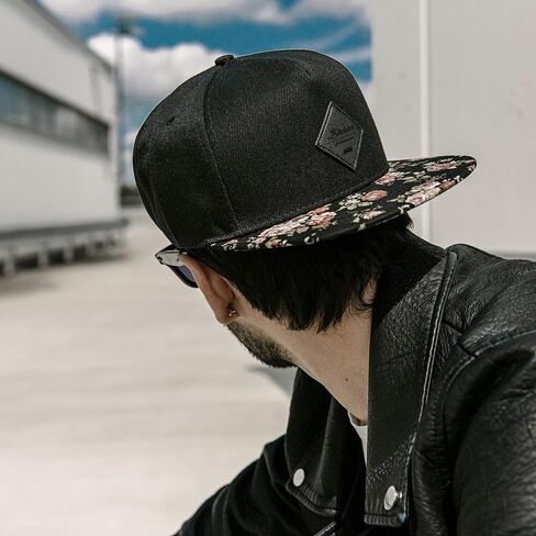 قبعة Blackskies Snapback | الرجال النساء قبعة بيسبول الأزهار أبي الأزهار Strapback 5 لوحة الهيب هوب الحضرية in Kuwait