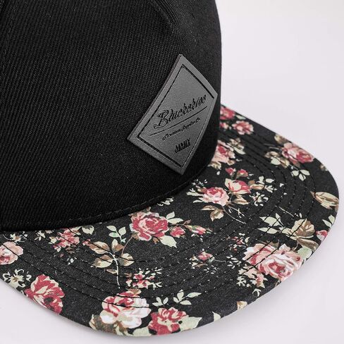 قبعة Blackskies Snapback | الرجال النساء قبعة بيسبول الأزهار أبي الأزهار Strapback 5 لوحة الهيب هوب الحضرية in Kuwait