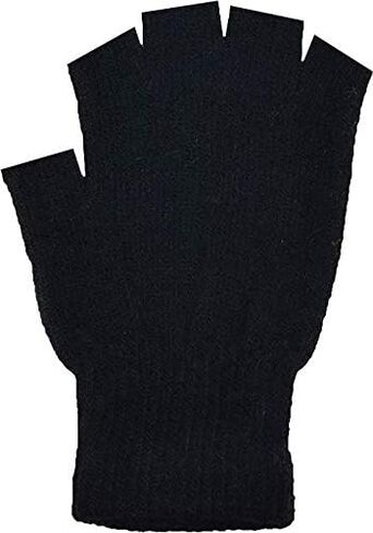 Fingerless Winter Gloves, 12 Pairs Half Finger Stretchy Warm Knit Bulk Pack Mens Womens in Saudi Arabia