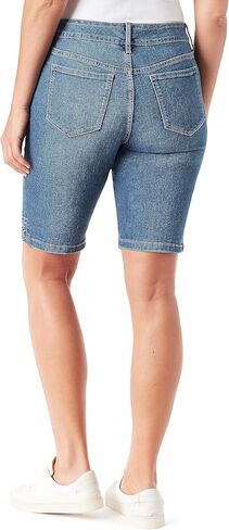 شورت برمودا نسائي من Vintage America Blues صغير الحجم من قماش الدنيم المطاطي النحيف in Kuwait