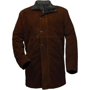 معطف Jasperz Longmire-Sheriff Walt Robert Suede Taylor الجلدي، XXS-3XL in Kuwait