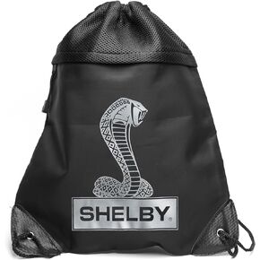 Shelby Snake Logo Drawstring Bag | Micro Fiber Front | Tri Mesh Back | Measures 14 3/4 Inches Wide x 18 1/2 Inches High in Saudi Arabia