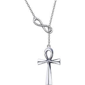 Ankh Cross Y Necklace Cross Y Necklace Egyptian Ankh Y Necklace Egyptian Religion Ankh Jewelry Coptic Gift