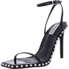 Steve Madden Womens Zelle Patent Square Toe Heels