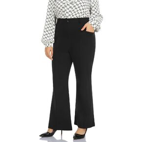 UUE تمتد سروال فستان حجم كبير للنساء 29 "/32"/34" سحب على Bootcut العمل السراويل مع جيوب بنطلون الأعمال سراويل تقليدية in Kuwait