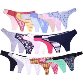USD SEVEN 24 Pack Varieties of Women Thong Lacy Hipster Briefs Cotton G-string Bikini Underwear Panties (Multicolor) in Saudi Arabia